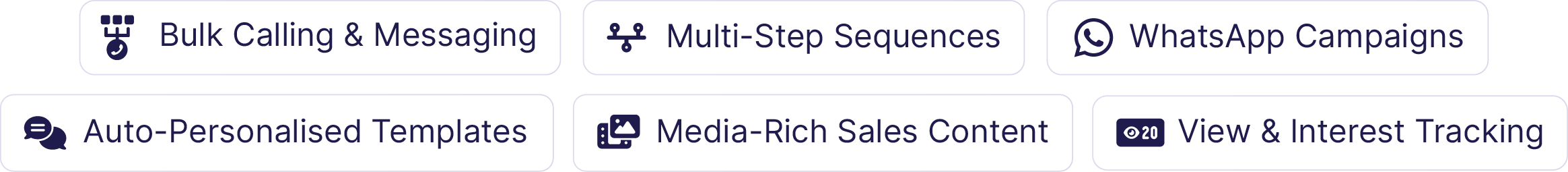 Bulk Lead Engagement Feature Pill